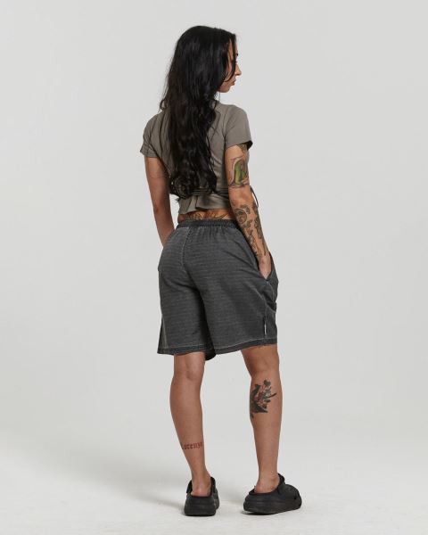 Cold Culture Industrial Swim Shorts Black | 79834-AGPM