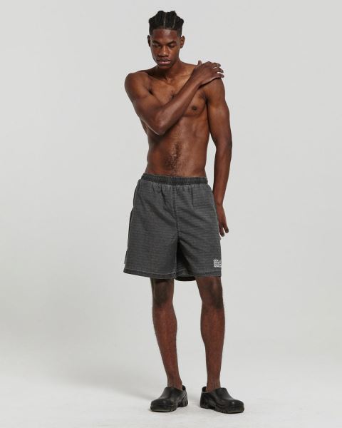 Cold Culture Industrial Swim Shorts Black | 79834-AGPM