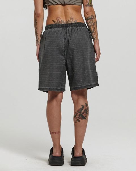 Cold Culture Industrial Swim Shorts Black | 79834-AGPM
