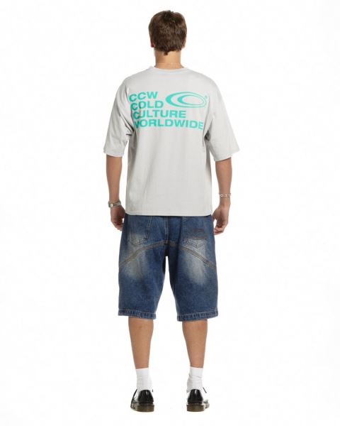 Cold Culture Industrial T Shirt Grey | 81967-XDYK