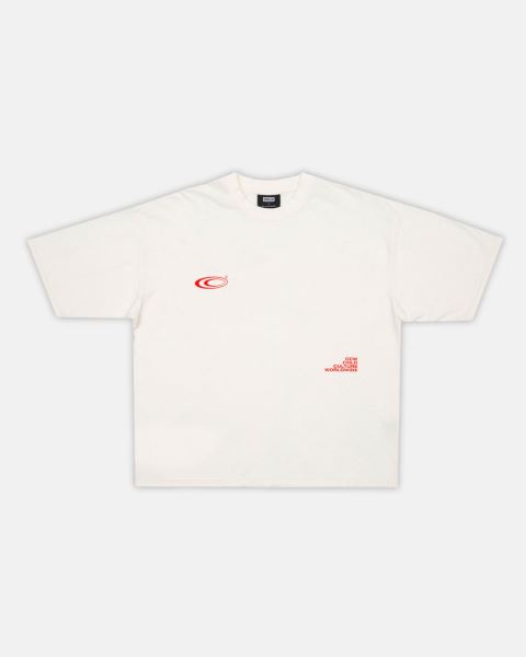 Cold Culture Industrial T Shirt White | 90715-ZWKY