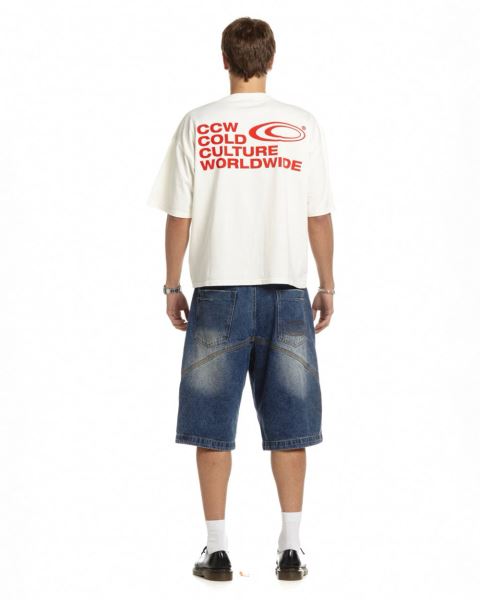 Cold Culture Industrial T Shirt White | 90715-ZWKY