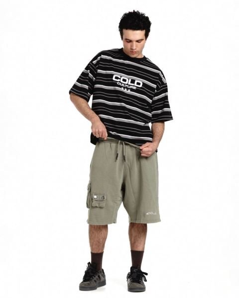 Cold Culture International Stars T Shirt Grey | 58246-ESXW