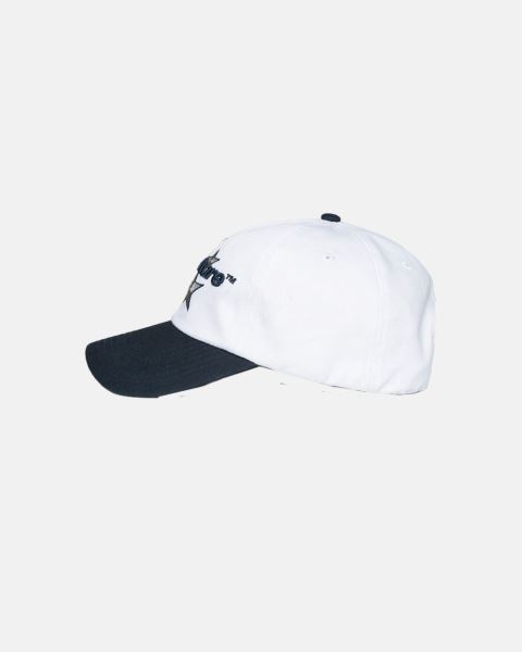 Cold Culture Italic Stars Caps White / Blue | 93821-VMTH