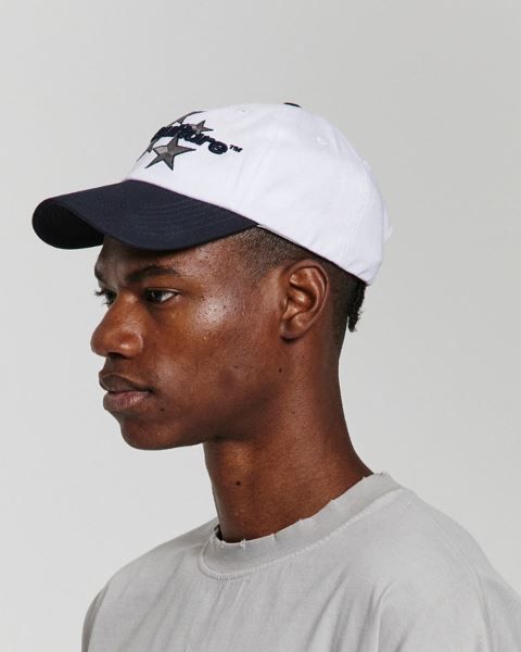 Cold Culture Italic Stars Caps White / Blue | 93821-VMTH