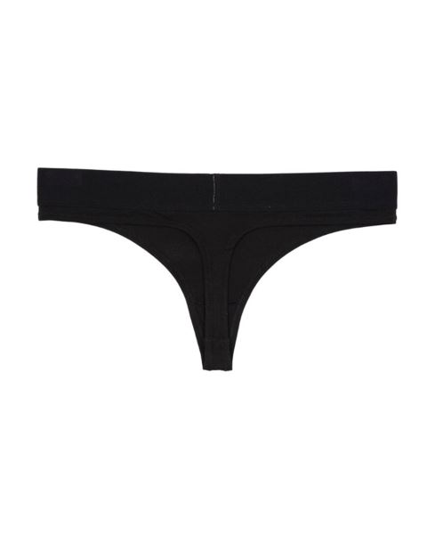Cold Culture Italic Thong Black (2 Pack) Underwear Black | 01856-OAST