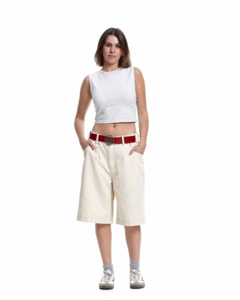 Cold Culture Keychain V2 Shorts White | 89174-EMSD