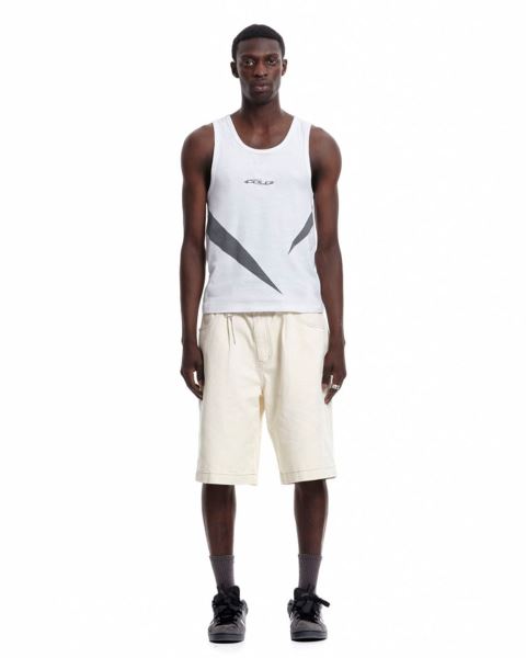 Cold Culture Keychain V2 Shorts White | 89174-EMSD