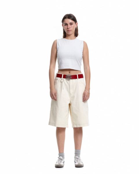 Cold Culture Keychain V2 Shorts White | 89174-EMSD