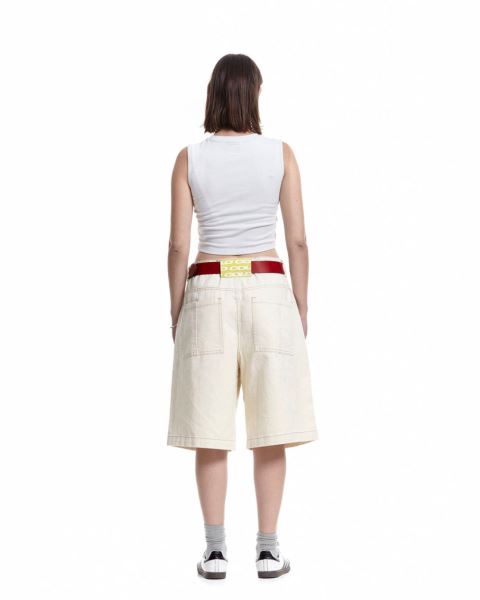 Cold Culture Keychain V2 Shorts White | 89174-EMSD