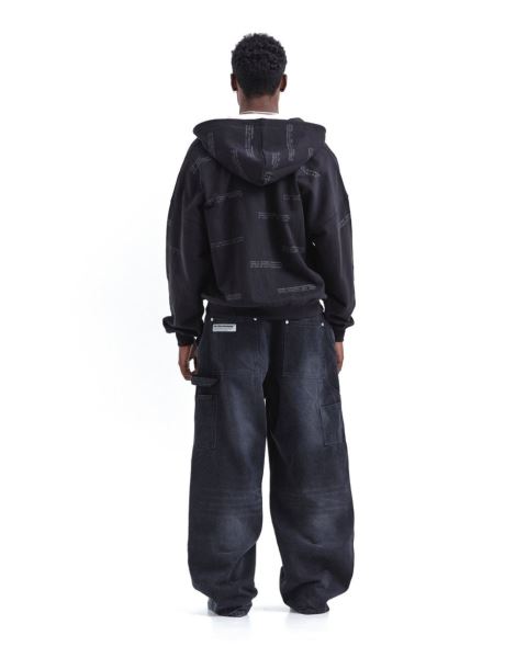 Cold Culture Languages Zip Hoodie Black | 90527-HWXP