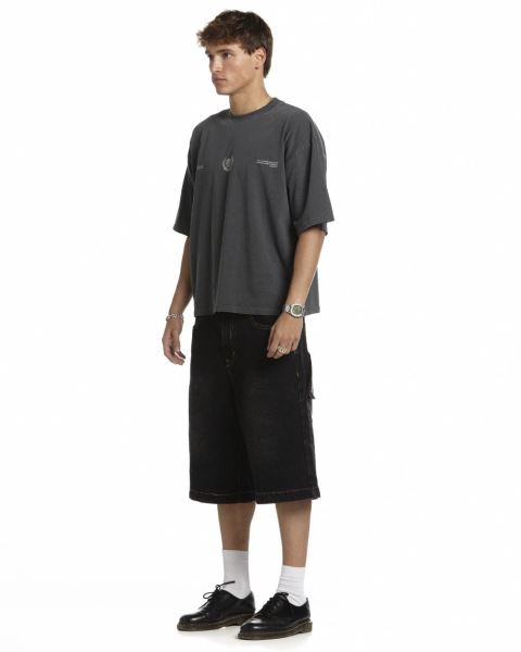 Cold Culture Laurel World T Shirt Grey | 23560-MEAW