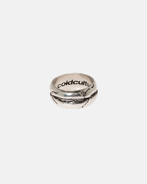 Cold Culture Lava Ring Jewelry Silver Orange | 80654-IZEY