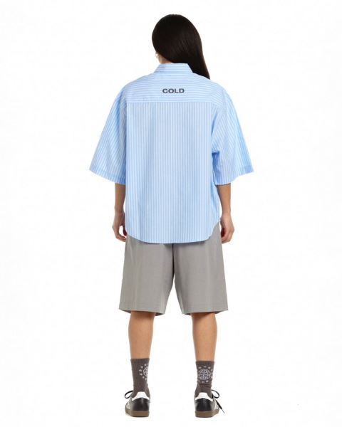 Cold Culture Legacy Shirt Blue | 74098-PJNA
