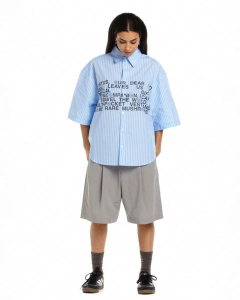 Cold Culture Legacy Shirt Blue | 74098-PJNA