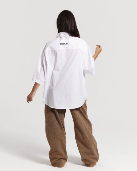 Cold Culture Legacy Shirt White | 95387-KPXW
