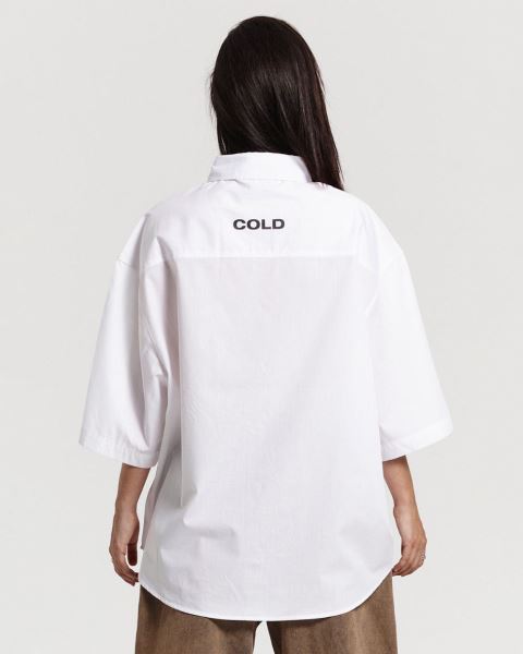 Cold Culture Legacy Shirt White | 95387-KPXW
