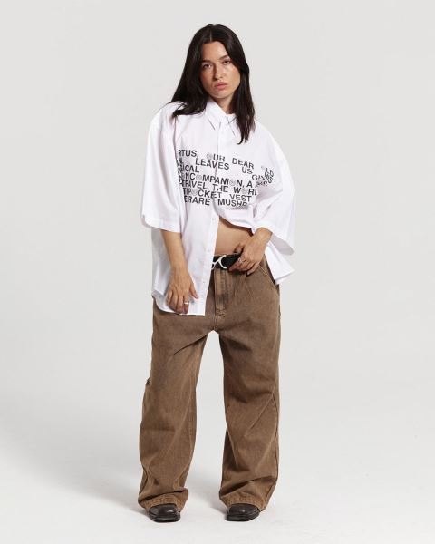 Cold Culture Legacy Shirt White | 95387-KPXW