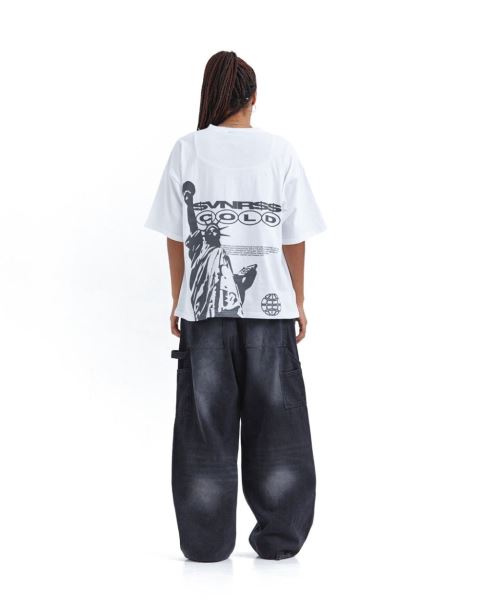 Cold Culture Liberty T Shirt White | 70419-MCSJ