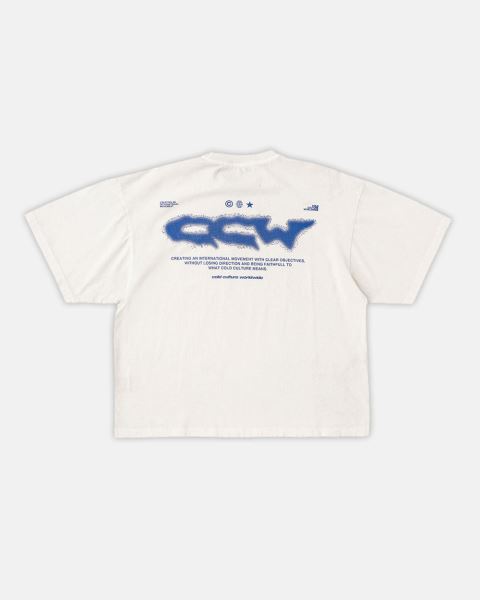 Cold Culture Liquid Halftone T Shirt White | 45812-FQKX