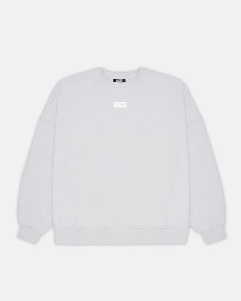 Cold Culture Logotype Crewneck Sweatshirts Light Grey | 19827-JTKN