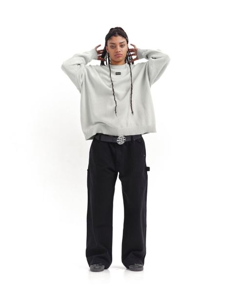 Cold Culture Logotype Knitwear Grey | 70916-RTHY