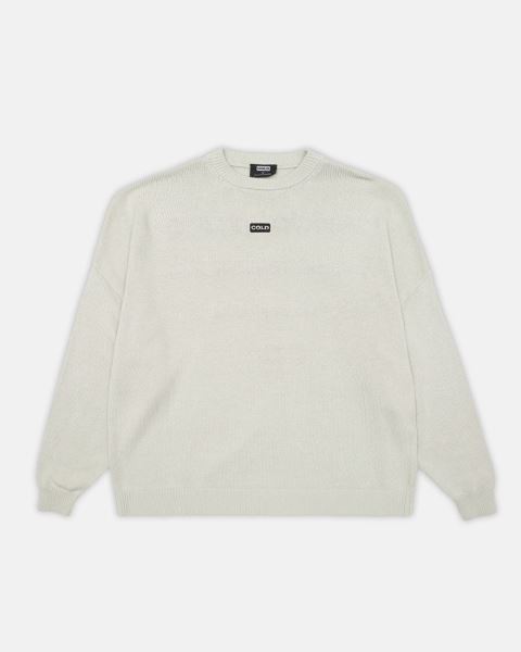 Cold Culture Logotype Knitwear Grey | 70916-RTHY