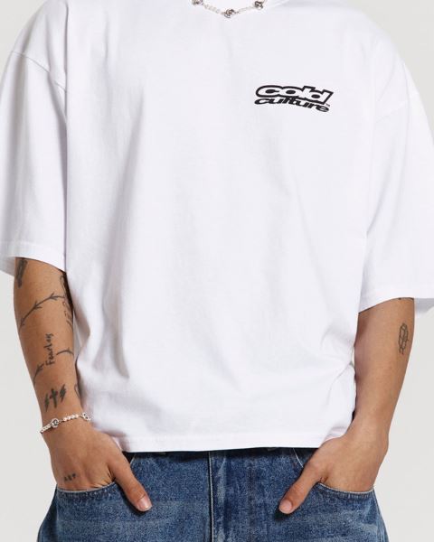 Cold Culture Lollipop T Shirt White | 16075-JBTF