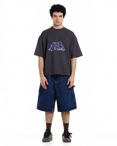 Cold Culture Lucky Touch T Shirt Black | 70236-TEFV