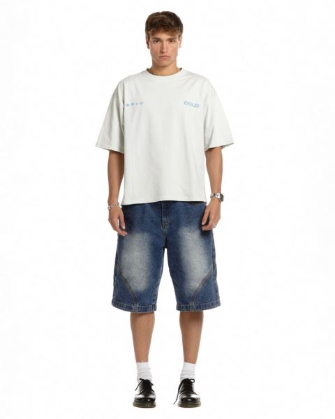 Cold Culture Lucky Touch T Shirt Grey | 27539-ZGDH