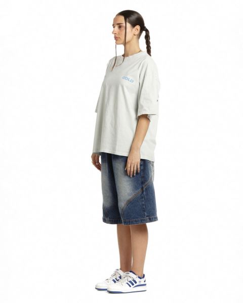 Cold Culture Lucky Touch T Shirt Grey | 27539-ZGDH