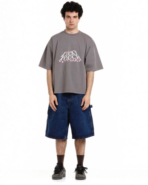 Cold Culture Lucky Touch T Shirt Grey | 91704-SDQV