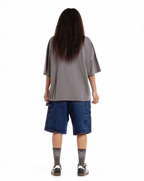 Cold Culture Lucky Touch T Shirt Grey | 91704-SDQV