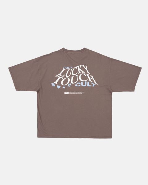 Cold Culture Lucky Touch T Shirt White | 85469-TNPL