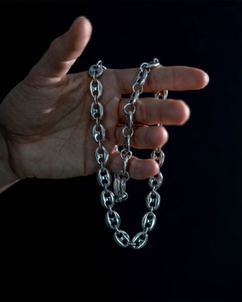 Cold Culture Marine Chain Jewelry Silver Blue | 50371-FIUQ