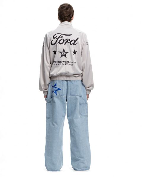 Cold Culture Metallic Ford Zip Silver Jacket Metal Silver | 87265-ZJQI