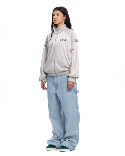 Cold Culture Metallic Ford Zip Silver Jacket Metal Silver | 87265-ZJQI