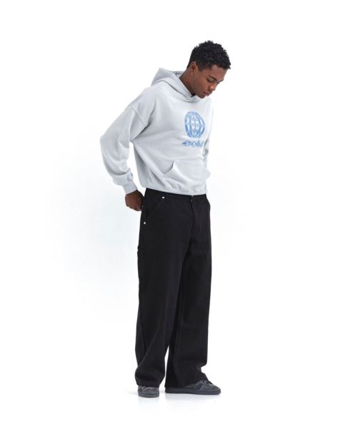 Cold Culture Metallic World Hoodie Metal Light Grey | 76281-WODT