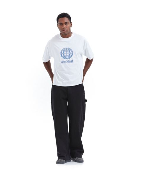 Cold Culture Metallic World T Shirt Metal | 23740-TMCQ