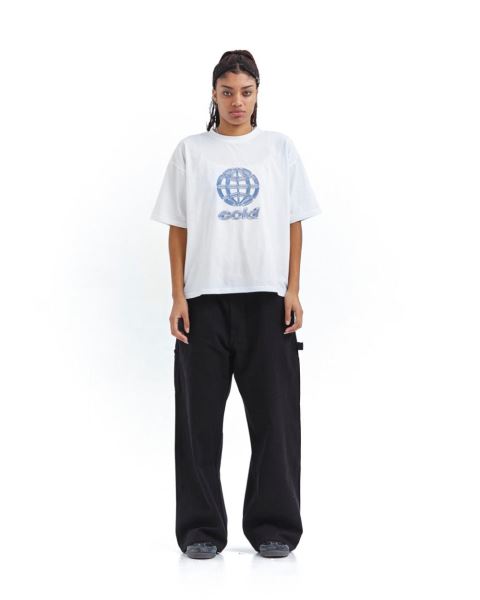 Cold Culture Metallic World T Shirt Metal | 23740-TMCQ