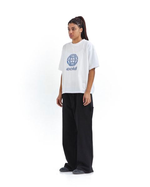 Cold Culture Metallic World T Shirt Metal | 23740-TMCQ