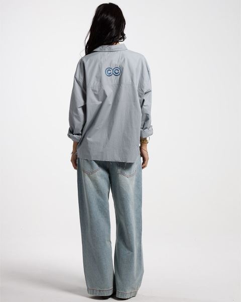 Cold Culture Montmelo Shirt Grey | 78302-SQLT