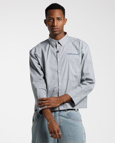 Cold Culture Montmelo Shirt Grey | 78302-SQLT