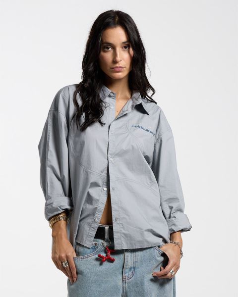 Cold Culture Montmelo Shirt Grey | 78302-SQLT