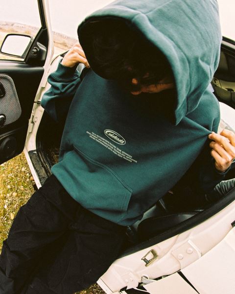 Cold Culture Motorsports Hoodie Yellow | 59148-EUQW