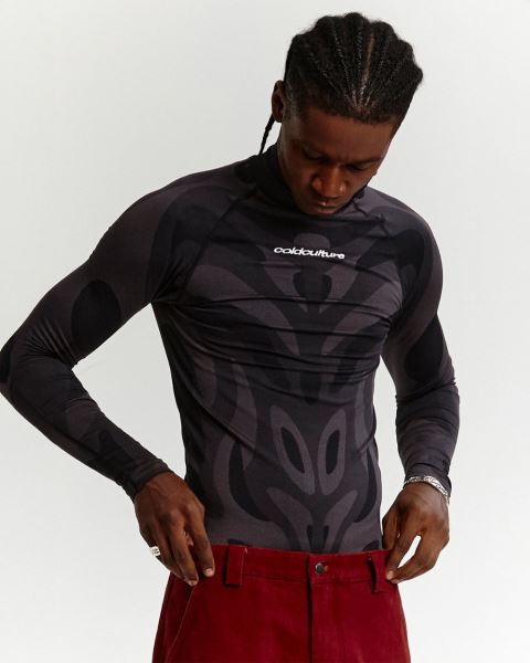 Cold Culture Muscles Active Long Sleeve Grey | 23409-FQYI