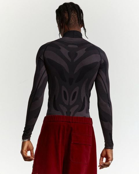 Cold Culture Muscles Active Long Sleeve Grey | 23409-FQYI