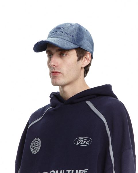 Cold Culture Mustang Logo Caps Blue | 21953-VFHO