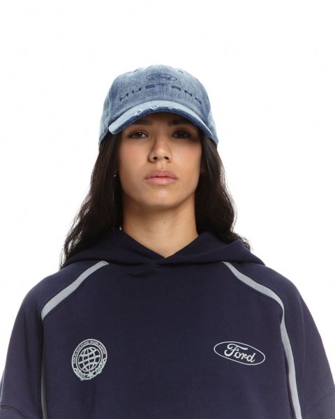 Cold Culture Mustang Logo Caps Blue | 21953-VFHO
