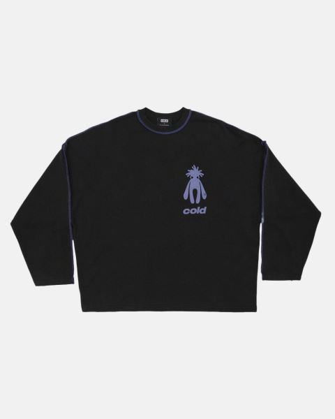 Cold Culture New In Town Crewneck Sweatshirts Black | 76582-UVJI